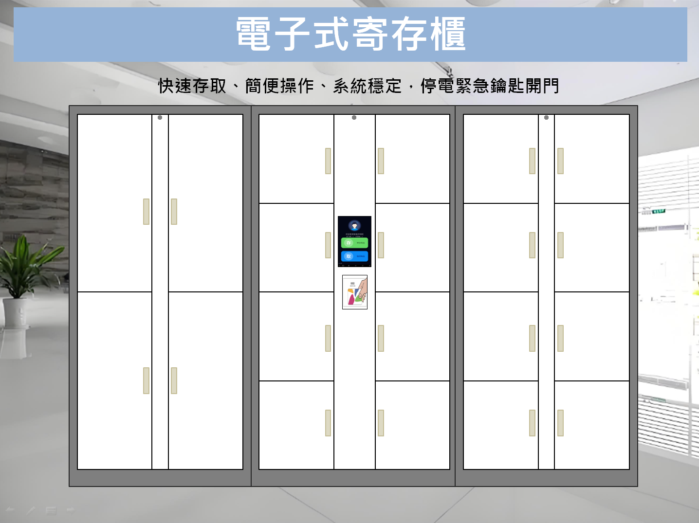 智能櫃、智取櫃、收發櫃、置物櫃、寄存櫃、儲物櫃、電子櫃、電子鎖、櫃、人臉辨識、包裏櫃、智慧型置物櫃